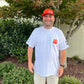 Orange Hat with Black Mesh