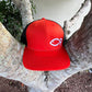 Orange Hat with Black Mesh